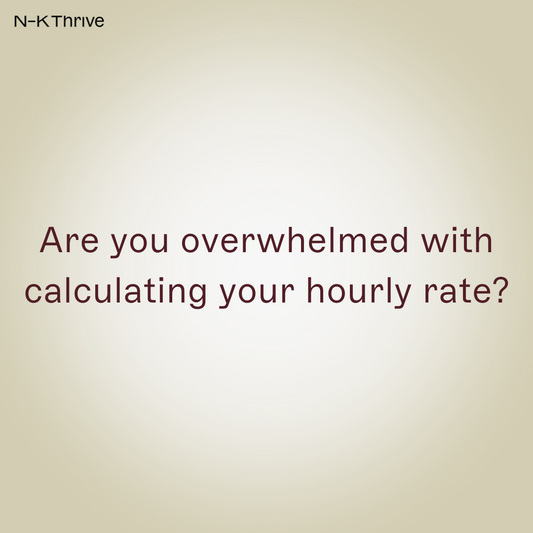 CONSULTING — Hourly Rate Calculation + 1:1